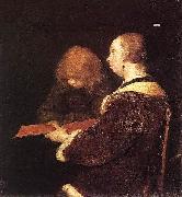 Gerard ter Borch the Younger The Reading Lesson oil painting artist